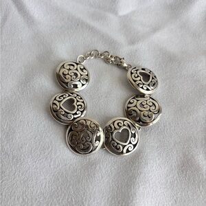 Brighton Medallion Heart Link Bracelet